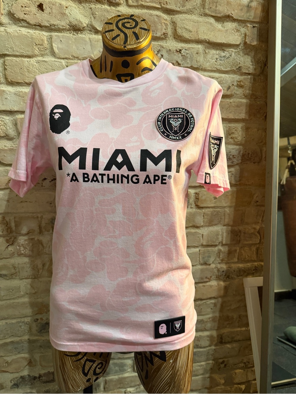 A Bathing Ape Miami Pink Camo Tee S
